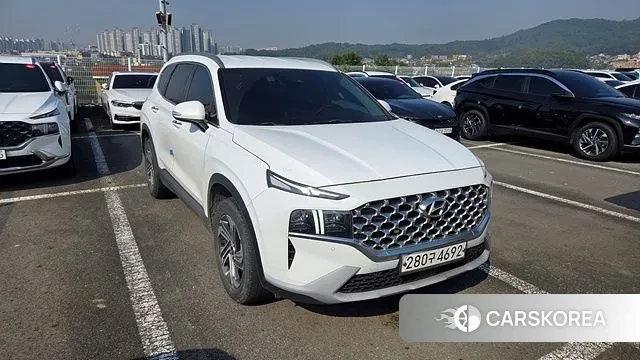 Hyundai The New Santa Fe 2020 Белый двухцветный из Кореи