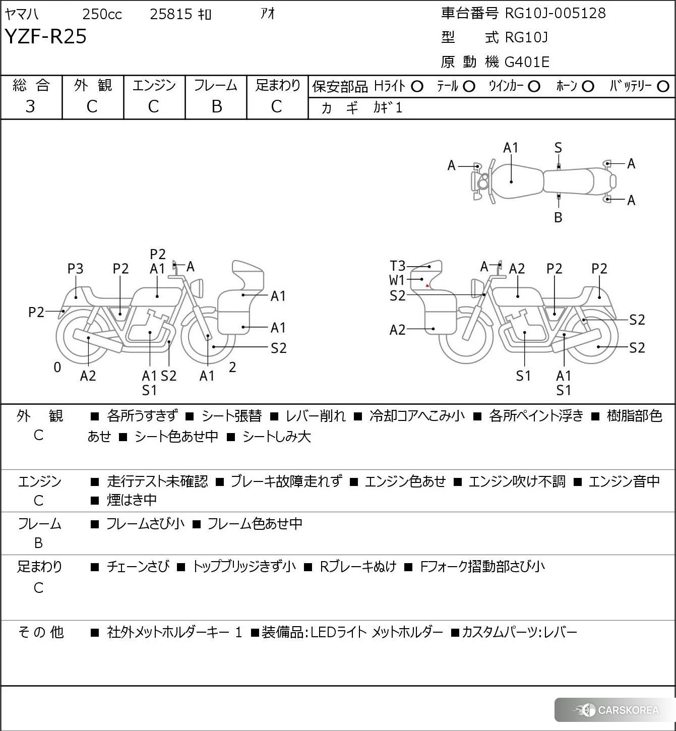 Yamaha YZF-R25 2015 из Японии, фото 5