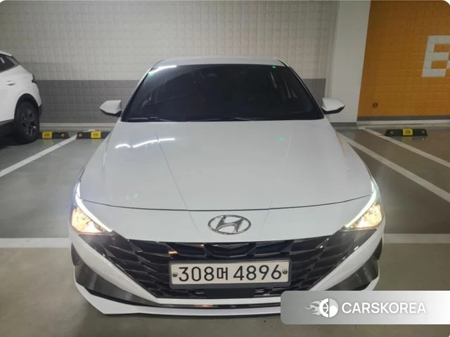 Hyundai Avante (CN7) 2020 Белый из Кореи