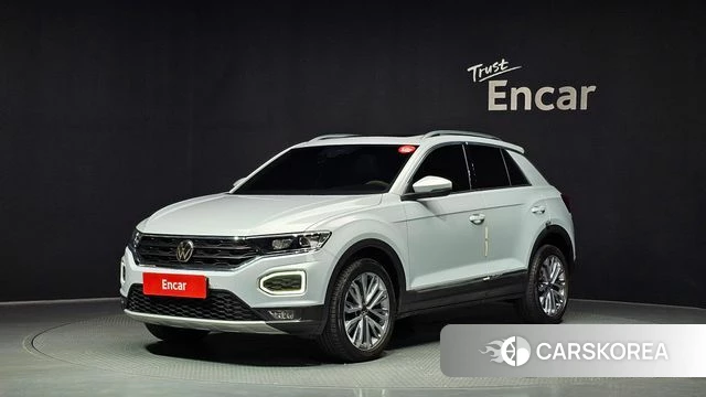 Volkswagen T-Roc 2021 Светло-серебряный цвет из Кореи
