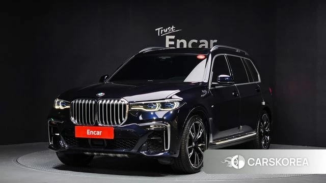 BMW X7 (G07) 2020 Черный из Кореи