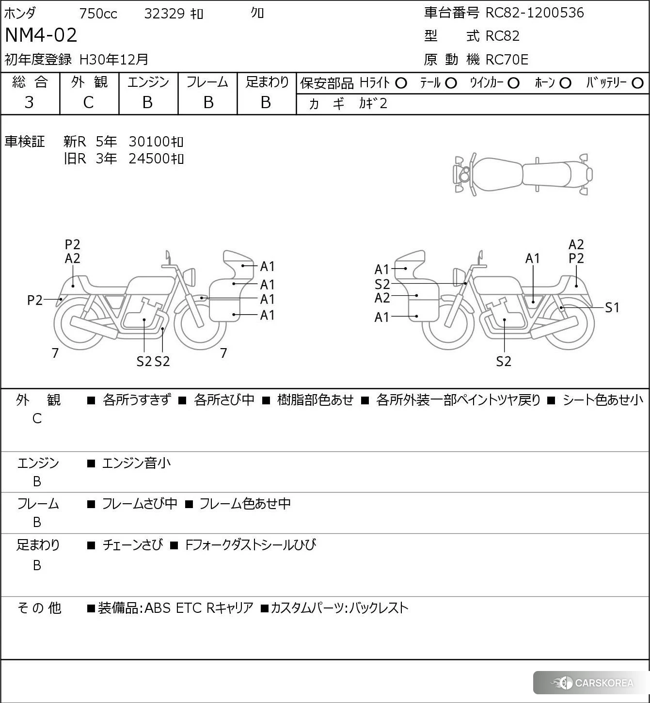 Проданный Honda NM4-02 id 3947893 из Японии, фото 5