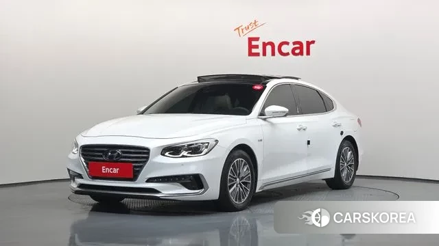 Hyundai Grandeur IG Hybrid 2018 Белый из Кореи