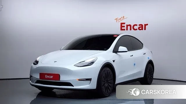 Tesla Model Y 2021 Белый из Кореи