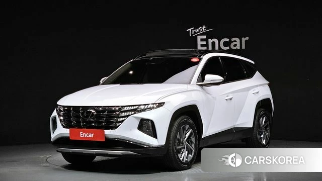 Hyundai Tucson Hybrid (NX4) 2021 Белый из Кореи
