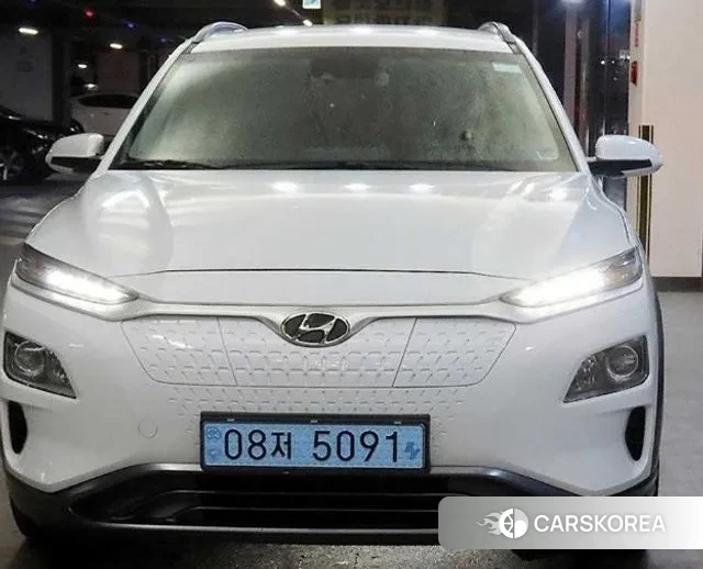 Hyundai Kona Electric 2018 Белый из Кореи