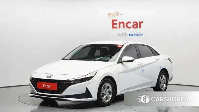 Hyundai Avante (CN7) 2022 Белый из Кореи