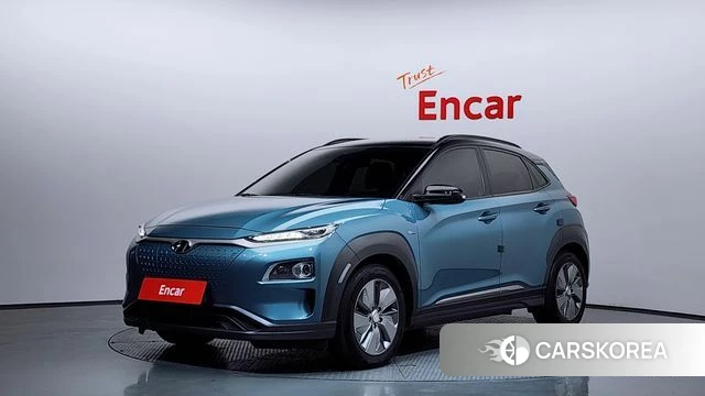 Hyundai Kona Electric 2020 Небесно-голубой из Кореи