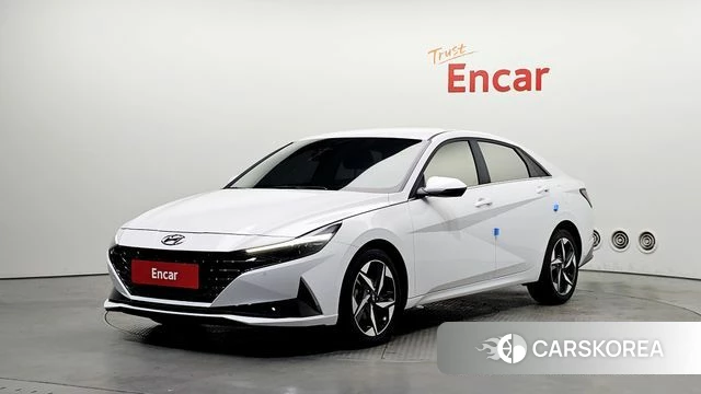 Hyundai Avante (CN7) 2022 Белый из Кореи