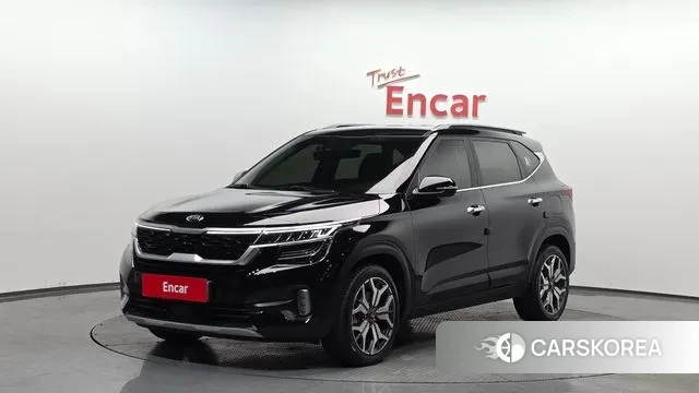 Kia Seltos 2021 Черный из Кореи