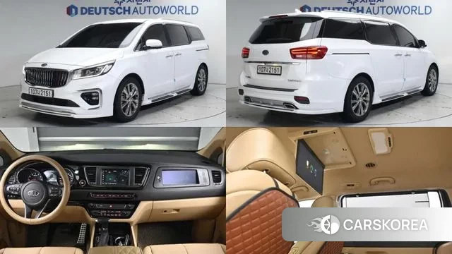 Kia The New Carnival 2019 Белый из Кореи