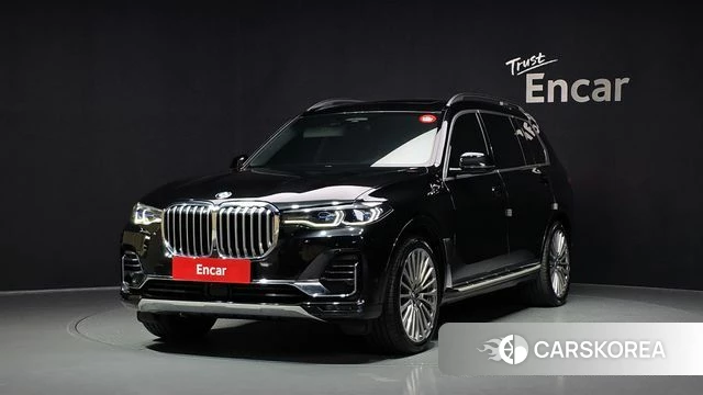 BMW X7 (G07) 2021 Черный из Кореи
