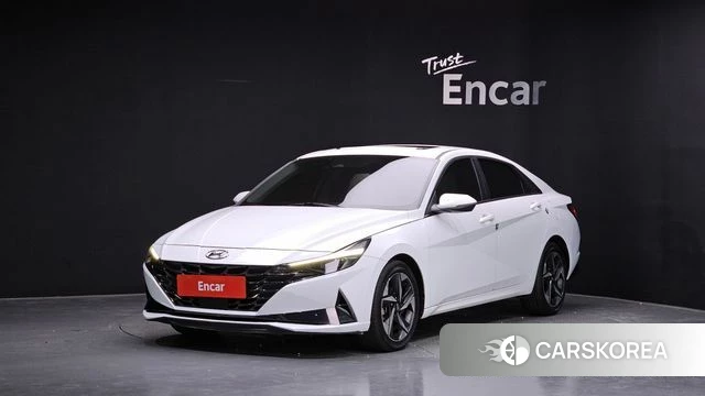 Hyundai Avante (CN7) 2020 Белый из Кореи