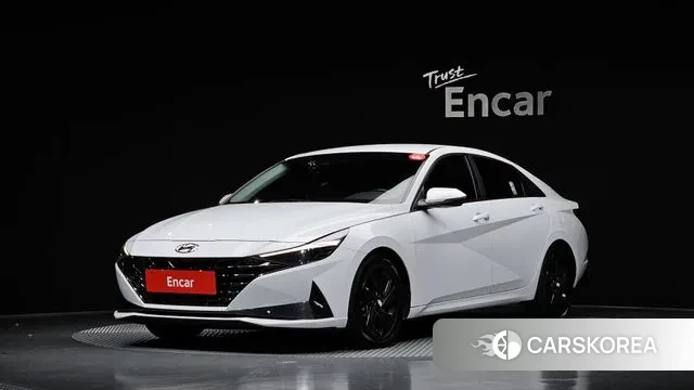 Hyundai Avante Hybrid (CN7) 2021 Белый из Кореи