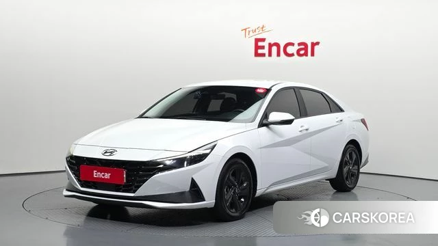 Hyundai Avante Hybrid (CN7) 2021 Белый из Кореи