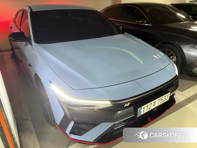Hyundai The New Avante (CN7) 2023 Небесно-голубой из Кореи