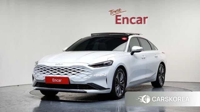 Kia K8 Hybrid 2023 Белый из Кореи