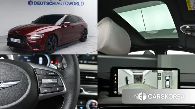 Genesis The New G70 Shooting Brake 2023 Красный из Кореи