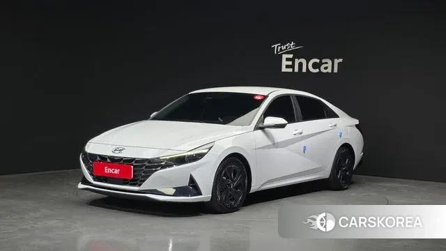 Hyundai Avante Hybrid (CN7) 2021 Белый из Кореи