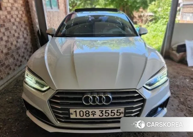 Audi A5 (F5) 2019 Белый из Кореи