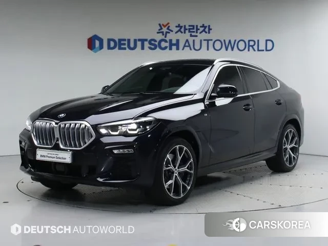 BMW X6 (G06) 2021 Черный из Кореи