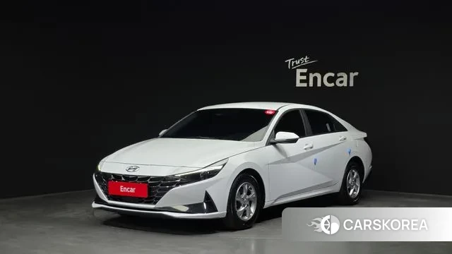 Hyundai Avante (CN7) 2021 Белый из Кореи