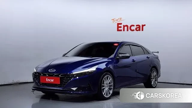 Hyundai Avante (CN7) 2021 Синий из Кореи