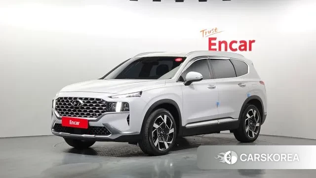Hyundai The New Santa Fe 2021 Серебристо-серый из Кореи