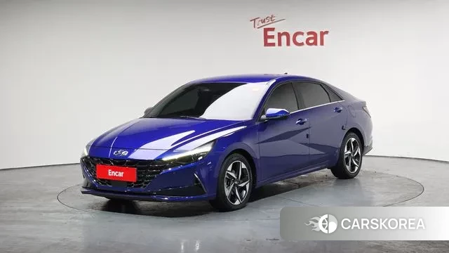 Hyundai Avante Hybrid (CN7) 2020 Синий из Кореи