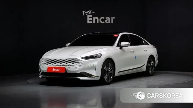 Kia K8 Hybrid 2021 Белый из Кореи