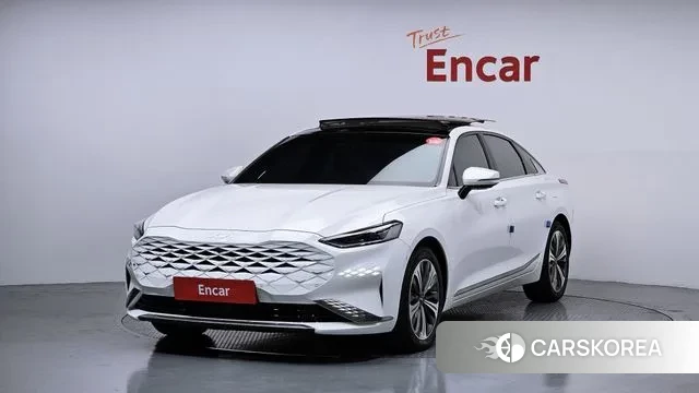 Kia K8 Hybrid 2023 Белый из Кореи