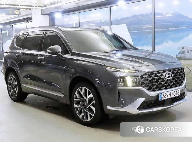 Hyundai The New Santa Fe 2021 Светло-зеленый из Кореи