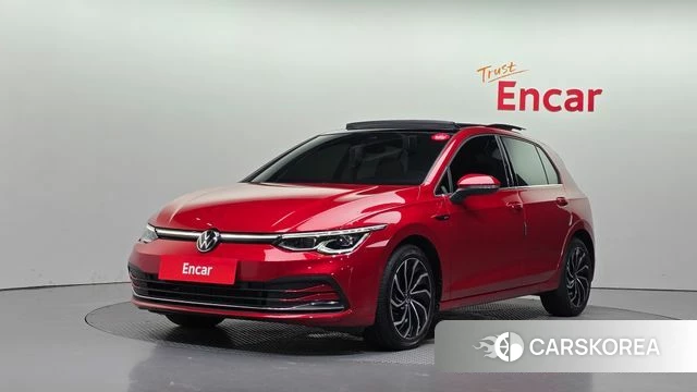 Volkswagen Golf 8th Generation 2022 Красный из Кореи