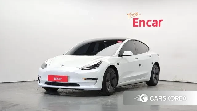 Tesla Model 3 2021 Белый из Кореи
