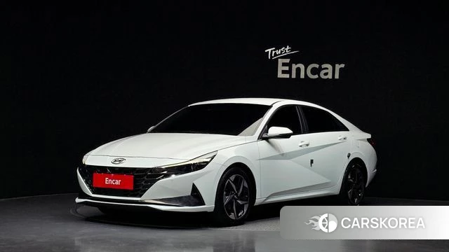 Hyundai Avante (CN7) 2021 Белый из Кореи