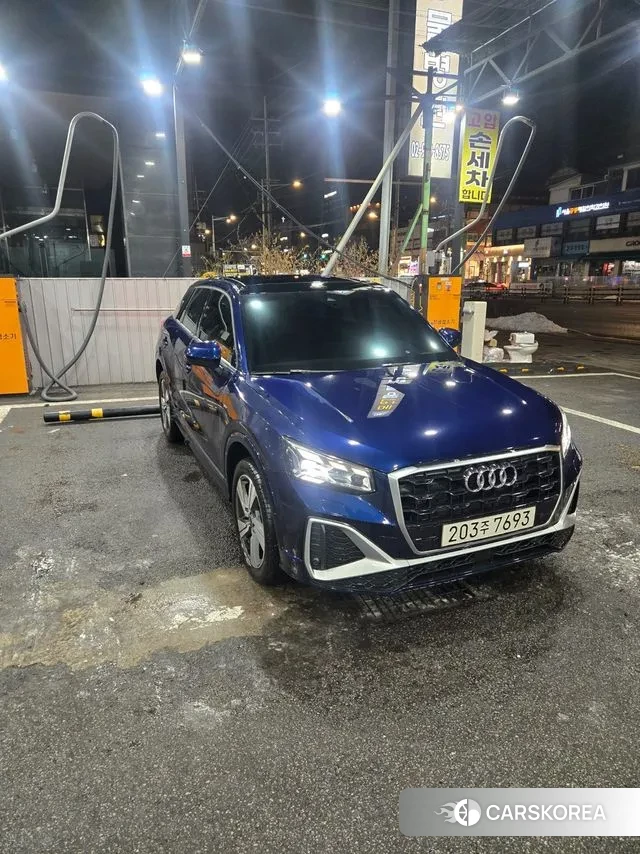 Audi Q2 2023 Синий из Кореи