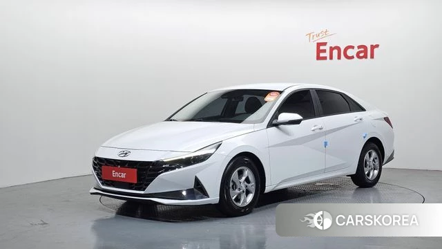 Hyundai Avante (CN7) 2021 Белый из Кореи