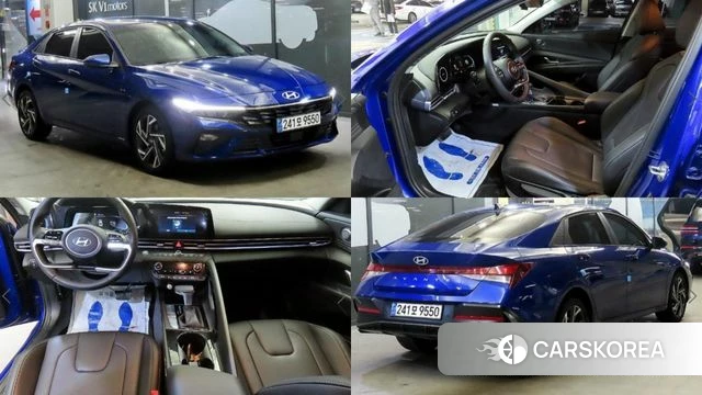 Hyundai The New Avante (CN7) 2024 Синий из Кореи