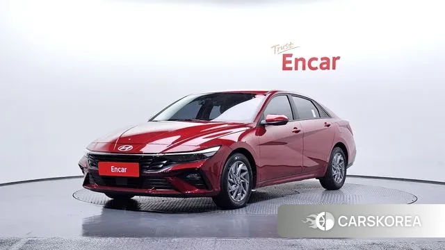 Hyundai The New Avante Hybrid (CN7) 2023 Красный из Кореи