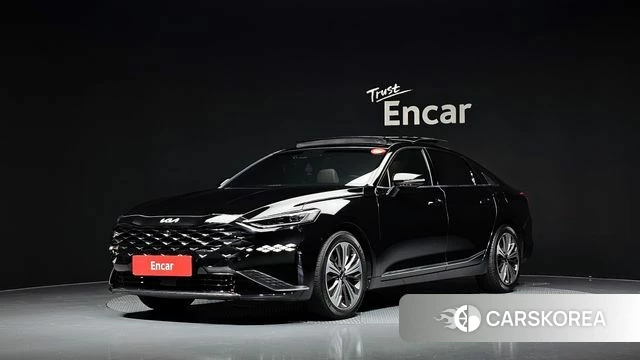 Kia K8 Hybrid 2022 Черный из Кореи