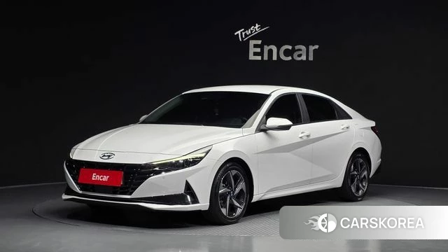 Hyundai Avante (CN7) 2020 Белый из Кореи