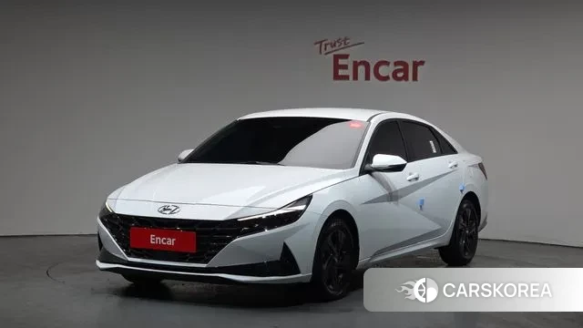 Hyundai Avante Hybrid (CN7) 2022 Белый из Кореи