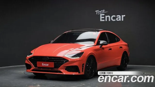 Hyundai Sonata (DN8) 2021 Красный из Кореи