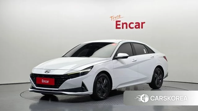 Hyundai Avante Hybrid (CN7) 2022 Белый из Кореи
