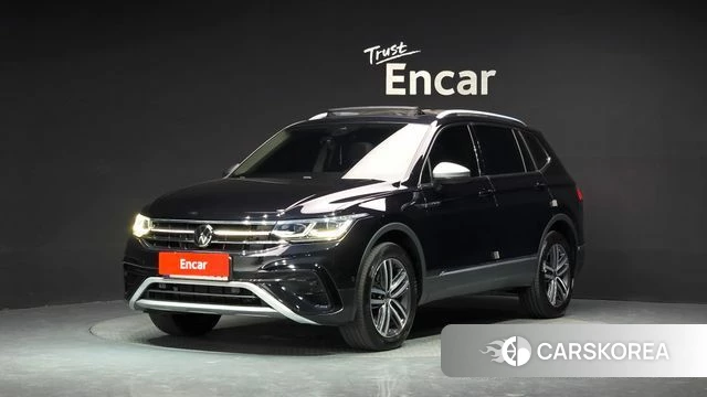 Volkswagen Tiguan Allspace 2022 Черный из Кореи