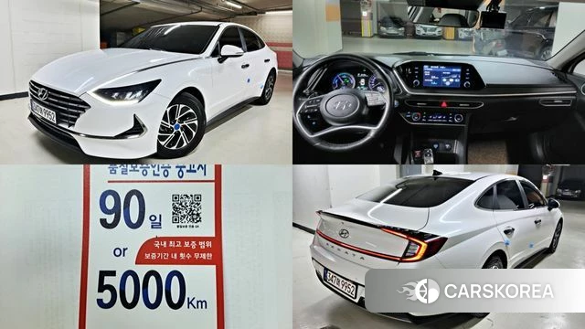Hyundai Sonata Hybrid (DN8) 2021 Белый из Кореи