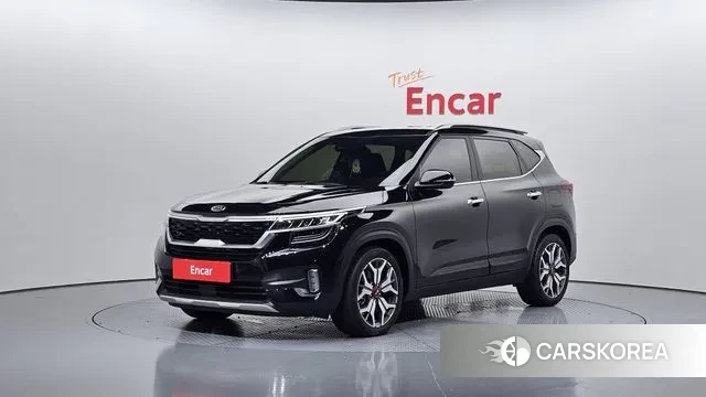 Kia Seltos 2021 Черный из Кореи