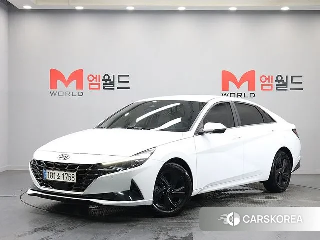 Hyundai Avante (CN7) 2020 Белый из Кореи