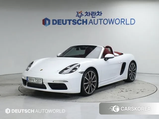 Porsche 718 Boxster 2021 Белый из Кореи