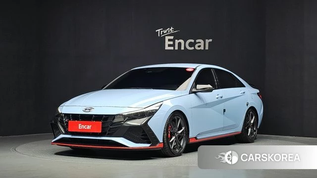 Hyundai Avante (CN7) 2022 Небесно-голубой из Кореи